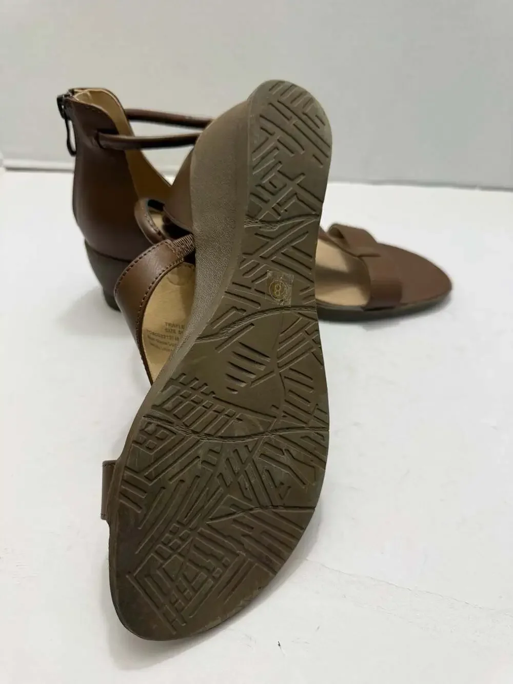 Journee Collection Trayle Wedge Sandal in Brown